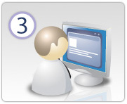 You log into your account at our client web site to view the test results.